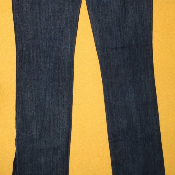 Gap 1969 Real Straight Dark Blue Jeans - Waist 28x32.5 Inseam - Picture 10 of 11